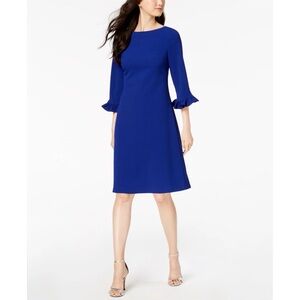 🆕 Jessica Howard Ruffle Sleeve Sheath Dress in Royal Blue